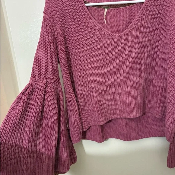Free People Bell Sleeve Sweater Size S - Picture 4 of 7